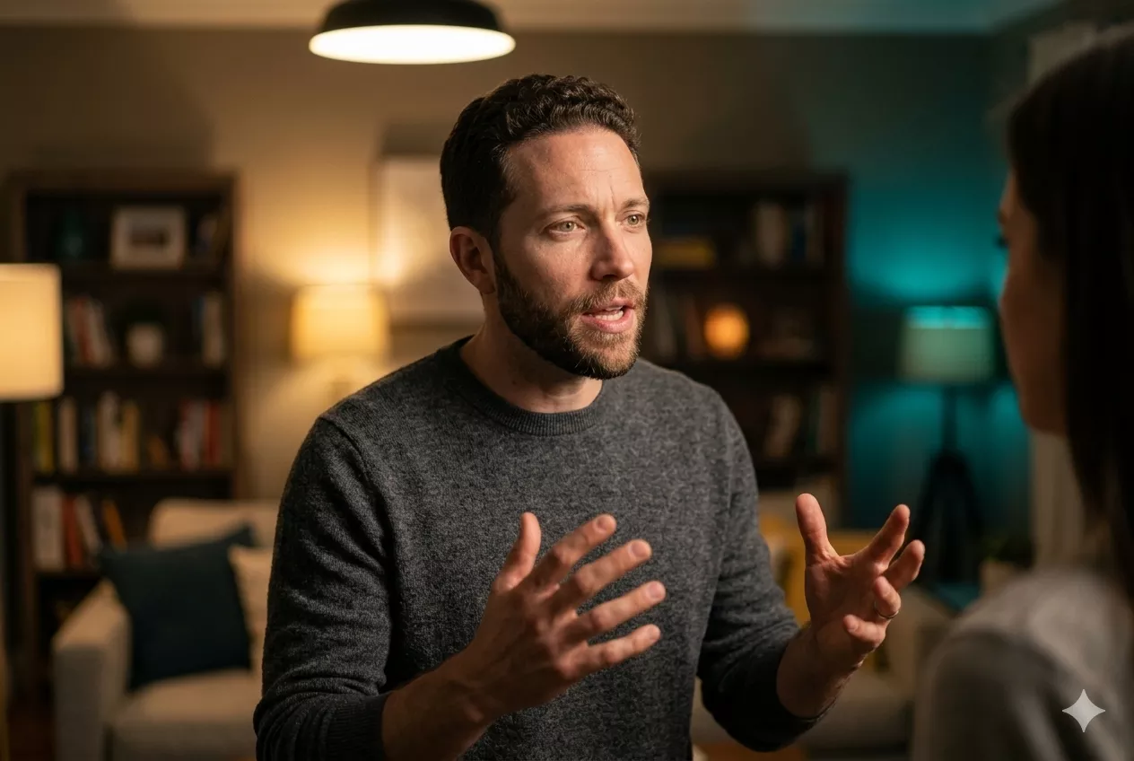 Person at a punching bag — visual of the catharsis myth being debunked